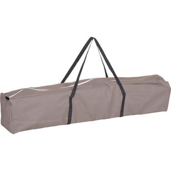 Preview: Stabiler Faltpavillon, braun, Dachmass 3 x 3 m, 2,45 m Höhe, Outdoor Party Zelt, UV Schutz