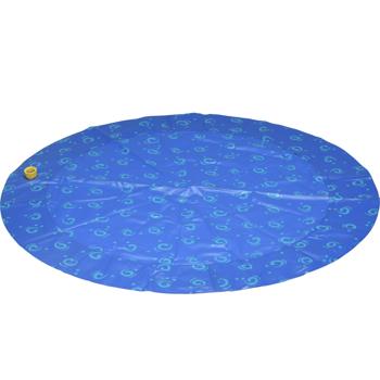 Preview: 2er-Set Wassermatte für Hunde - Ø 90 cm Sprühmatte zur Abkühlung an Sommertagen - Robuster Polyvinyl Anschluss Gartenschlauch - beugt Überhitzung vor