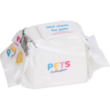 Feuchttücher für Haustiere, 200 Stk. - Hygienische Reinigung für Hunde & Katzen - Mit Kamille & Aloe Vera - 20x15cm Pflegetücher im Vorratsbeutel