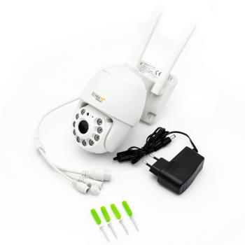 Full HD Dome-Überwachungskamera, WLAN & App, IP66, weiss, Nachtsicht – inkl. Montagematerial, umfassende Sicherheitslösung