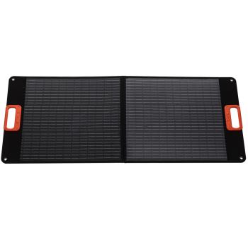 Preview: Mobiles Solarpanel 100W, faltbar mit Standfüssen – Solarmodul mit Adapterkabel für Powerstations – Autarke Energiequelle