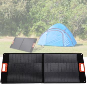 Mobiles Solarpanel 100W, faltbar mit Standfüssen – Solarmodul mit Adapterkabel für Powerstations – Autarke Energiequelle
