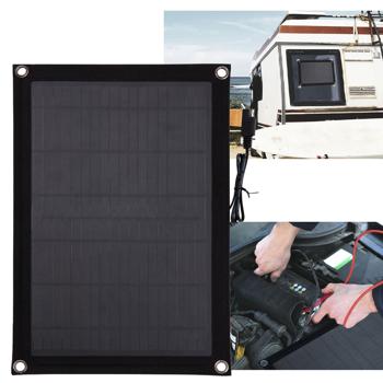 Solar Erhaltungs-Ladegerät für Auto- / PKW-Batterie 12V 10W - Tiefentladeschutz für Wohnmobile & selten genutzte Fahrzeuge - Einfache Montage mit Saugnäpfen