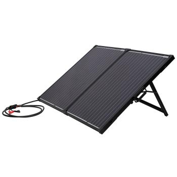 Preview: Faltbares Solarpanel, hocheffiziente 18 V & 100 Watt, monokristalline Solarzellen, inkl. Laderegler, 2 USB Anschlüsse, lädt Powerstations und 12/24V Batterien 