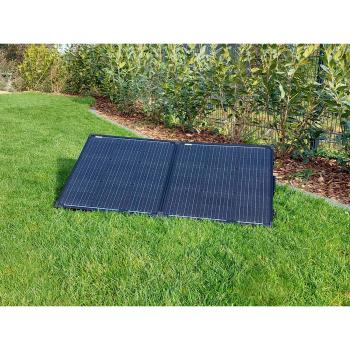 Preview: Faltbares Solarpanel, hocheffiziente 18 V & 100 Watt, monokristalline Solarzellen, inkl. Laderegler, 2 USB Anschlüsse, lädt Powerstations und 12/24V Batterien 