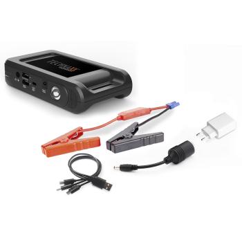 Profi Powerbank Auto Starthilfe Kit - Jump Starter 500A für Benzin/Diesel - LED-Lampe, 12000mAh LiFePO4-Akku, 2x USB-A - Kompakt