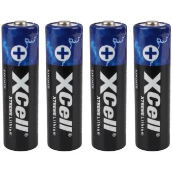 4er-Set Xtreme Lithium AA (Mignon) Batterien - Ideal für Outdoor & Geräte mit hohem Energiebedarf - 1,5V/3000mAh, -40°C bis +60°C, 10 Jahre lagerfähig