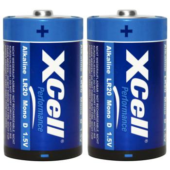 2er-Set langlebige Batterie Typ D (Mono), LR20, Performance Alkaline, 1,5V, ideal für Taschenlampen, Radios, Wecker, Computer, Smart Home