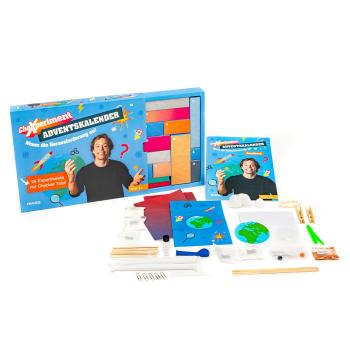 Preview: Adventskalender Checker Tobi - 24 spannende CheXperimente für Kinder ab 8 Jahren - Umweltfreundliche Boxen aus Karton - Kein Plastik