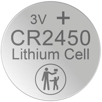 Preview: CR2450 10er-Set Lithium-Knopfzelle CR2450, 3V /  starke 620mAh für Thermometer, Uhren, Smart-Home-Geräte, Autoschlüssel