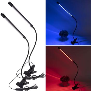 2er-Set LED-Pflanzenlampe mit Schwanenhals, Pflanzenwachstumslampe , 10 dimmbaren Stufen & Timer, 82 Lumen, 20 LEDs mit 360°-Schwanenhals