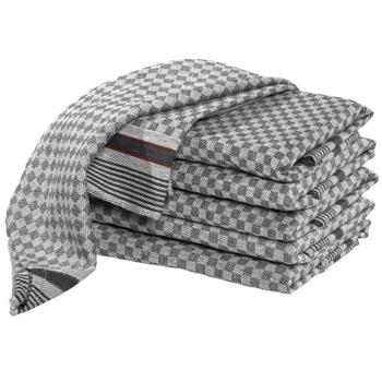 Preview: 20er-Set Grubentücher - Anthrazit Geschirrtücher 45x90cm - 100% Baumwolle - OEKO-TEX zertifiziert - Hygienisch, streifenfrei, saugstark & waschbar bis 95°C