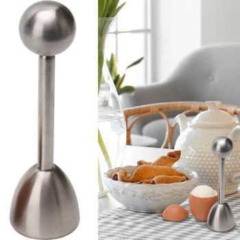 Eierköpfer aus Edelstahl – Praktischer Eieröffner für harte & weiche Eier, spülmaschinen-geeignet – Perfekte Bruchstelle