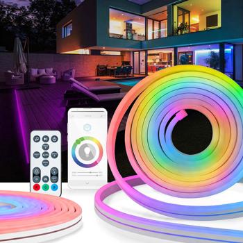 WLAN-LED-Streifen 5m – RGB & DreamColor, 2700K, 60 LEDs/m – App-steuerbar, dimmbar & vielseitig einsetzbar – für stimmungsvolle Beleuchtung 