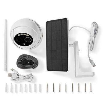 Preview: Full-HD Solar WLAN IP-Kamera mit Nachtsicht: Kabellose Outdoor-Überwachung (IP65) weiss, App, für zuverlässige Sicherheit rund ums Haus