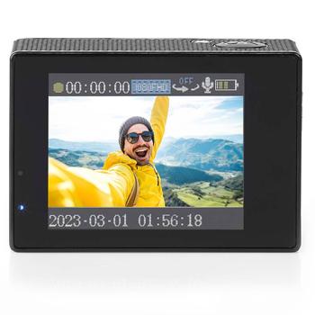 Preview: Full-HD Action Cam (1080p, 12MP) mit Wi-Fi & App: Wasserdicht bis 30m, schwarz - für Outdoor-Sport, Tauchen und unvergessliche Momente