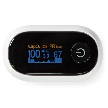 Preview: Hochpräzises SmartLife Pulsoximeter, Bluetooth & HD-OLED Display - App Android/iOS, genaue Sauerstoffsättigung- & Pulsmessungen