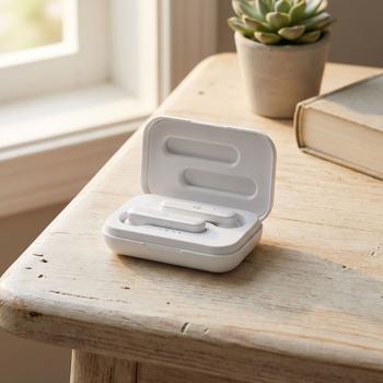 Preview: Kabellose Bluetooth 5.0 In-Ear Kopfhörer Weiss - Touch- & Sprachsteuerung (Siri/Google Assistant) - 2.5h Akku + Ladeetui für 4 Aufladungen