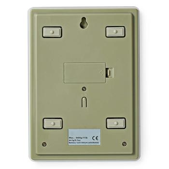 Preview: Moderne Digitalwaage, Touchscreen, Hartglas, edles weiss, bis 5kg,  gramm-genau: Elegante Küchenwaage für einfache Bedienung