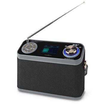 Preview: Design DAB+/UKW-Radio, Bluetooth, USB, Akku, schwarz, Farbdisplay & Wecker. Mobiles Digitalradio mit vielseitigen Funktionen, stilvolles Design