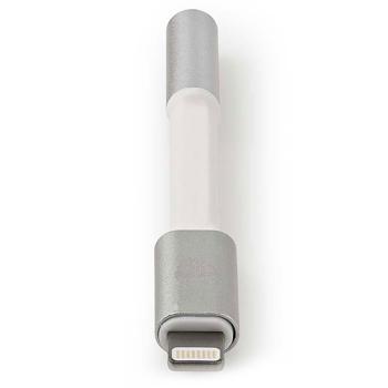 Preview: Lightning auf 3.5mm Klinke Adapterkabel - MFI lizenziert mit Apple Chipsatz für iPhone iPad iPod - 0.15m - Aluminium - Vergoldet - Schwarz