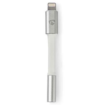 Lightning auf 3.5mm Klinke Adapterkabel - MFI lizenziert mit Apple Chipsatz für iPhone iPad iPod - 0.15m - Aluminium - Vergoldet - Schwarz