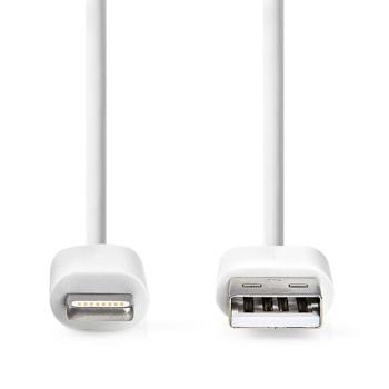 Preview: iPhone Ladekabel, Lightning Kabel, USB-A, Apple MFi Zertifiziert, 1 m, weiss ideal für Iphone 6, 7, 8, 9, X, XS, 11, 12, 13, 14, Pro / Max