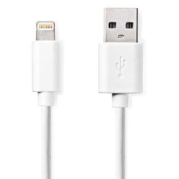 iPhone Ladekabel, Lightning Kabel, USB-A, Apple MFi Zertifiziert, 1 m, weiss ideal für Iphone 6, 7, 8, 9, X, XS, 11, 12, 13, 14, Pro / Max