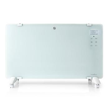 Preview: WLAN Konvektor Heizung, 2000 Watt - App, Alexa/Google Home, IP24, Fernbedienung, Glasfront, weiss – komfortable, intelligente Heizlösung