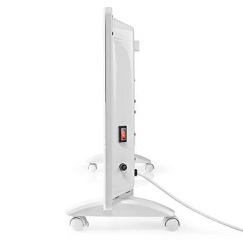 Preview: WLAN Konvektor Heizung, 2000 Watt - App, Alexa/Google Home, IP24, Fernbedienung, Glasfront, weiss – komfortable, intelligente Heizlösung