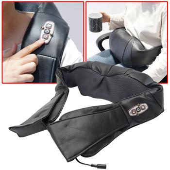 Shiatsu-Massagerät mit IR-Tiefenwärme – 4 Massageköpfe für Nacken, Rücken & Füsse – Vielseitig einsetzbares Massagegerät mit Timer