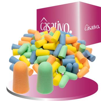 Preview: Hocheffektive Gehörschutz-Ohrstöpsel, 200 Stück, mehrfarbig, SNR 33 dB, hoher Tragekomfort, für laute Umgebungen wie Arbeit, Party, Event oder Schlaf