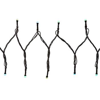 Preview: Bunte SmartLife LED Lichterkette: 42 RGB LEDs, 8 Lichtmuster, IP65, 5m – App-Steuerung für stimmungsvolle & farbenprächtige Beleuchtung