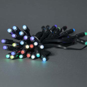 Preview: Wetterfeste RGB SmartLife LED-Lichterkette: 48 LEDs, 10,8 m, multicolor, App-Steuerung, IP65 – individuelle Beleuchtung für jeden Anlass