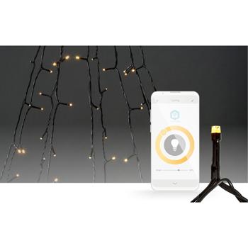 Preview: SmartLife Tannenbaum-Überwurf-Lichterkette - 200 dimmbare LEDs IP65 - App & Sprachsteuerung mit Alexa/Google Assistant - Musik-Sync - Warmweiss 20m
