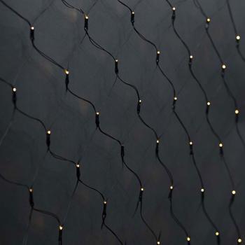 Preview: WLAN LED Lichternetz 3x3m - 400 dimmbare LEDs, 7 Muster, IP65 - App-, Google Assistant- & Alexa-Steuerung für Innen & Aussen