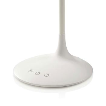 Preview: Kabellose LED-Akku-Schreibtischlampe, 3 Modi, dimmbar, Touch – weisse Schreibtischlampe für flexible Beleuchtung & kabellose Freiheit