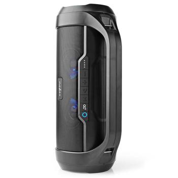 Preview: Tragbarer 120W Bluetooth Lautsprecher mit Sprachsteuerung, IPX5, USB/AUX, microSD, TWS. Wasserdichter Partylautsprecher, kraftvoller Sound, robust