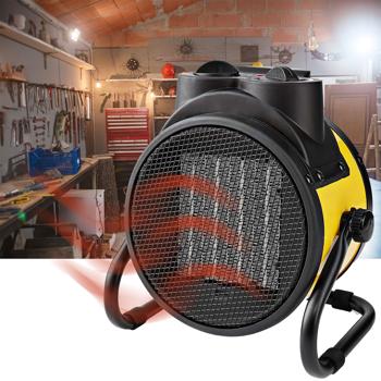 Preview: Keramik Heizlüfter, Heizstrahler 1000 / 2000 W, Heizgerät mit Thermostat
