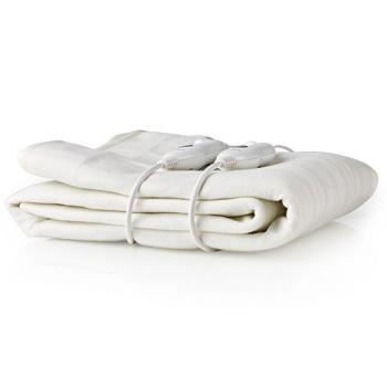Preview: Hochwertiges Wärmeunterbett für 2 (160x140cm): Elektrische Heizdecke mit 2 Fernbedienungen. Beheizbare Unterdecke in Creme für wohlige Wärme