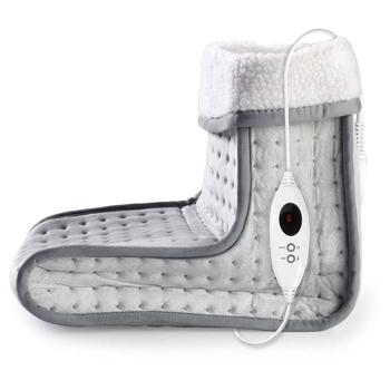 Elektrischer Fusswärmer: 6 Heizstufen, 100W - Kuschelig weiches & waschbares Innenfutter - Gegen kalte Füsse, für maximale Entspannung