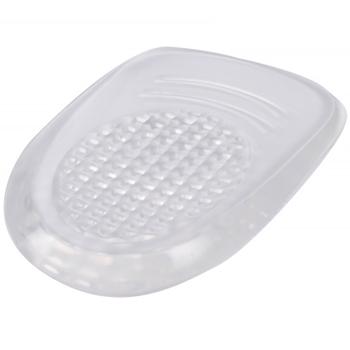 Preview: Geleinlagen 2er Set - elastisches Fersenkissen zur Druckentlastung & Reduzierung von Fersenschmerzen - transparent, selbstklebend, für alle Schuhe