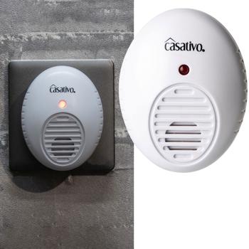 Hocheffektiver Ultraschall-Insektenvertreiber für die Steckdose, weiss, Raumgrösse bis 47 m², Mücken- und Moskitoabwehr für Haus und Wohnung