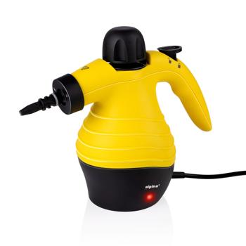 Tragbarer Dampfreiniger - 10 Aufsätze, löst Schmutz & desinfiziert ohne Chemie - 900-1050 Watt, 2,5-3,5 bar, schnell einsatzbereit (3 Min.)