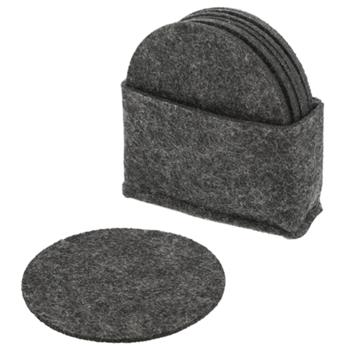 Filz Untersetzer rund 8er Set - Ø 10 cm - schützt Oberflächen effektiv vor Flecken & Kratzern - Polyester Filz 450g/m² Öko Tex Standard