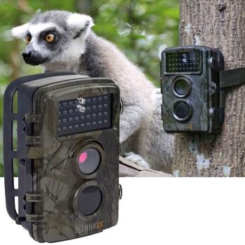Natur-/Wildkamera Full HD 1080p - Überwachungskamera mit Mikrofon, Lautsprecher, PIR-Sensor & IR-Nachtsicht (20m) - IP56-Schutz - CH3486