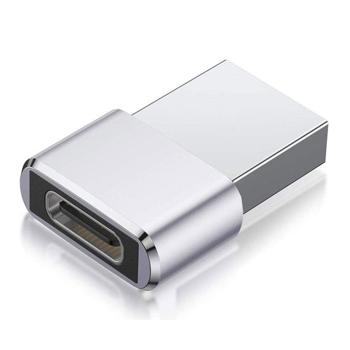 USB 2.0 Adapter USB-A auf USB-C female - Verbindet ältere Hardware mit neuen USB-C Geräten - Lädt & überträgt Daten 480 MBit/s