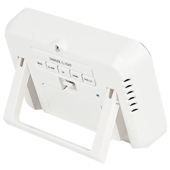 Preview: Präzise digitale Wetterstation mit Echtzeit-Daten – Temperatur, Luftfeuchte, Datum, Uhrzeit & Wecker – Zuverlässige Wetterinfos auf einen Blick