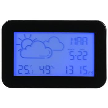 Präzise digitale Wetterstation mit Echtzeit-Daten – Temperatur, Luftfeuchte, Datum, Uhrzeit & Wecker – Zuverlässige Wetterinfos auf einen Blick