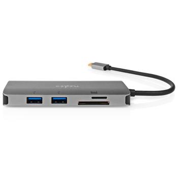 Preview: Ultimativer USB-C Hub mit 4K HDMI, Gigabit LAN, 3x USB-A, 100W Power Delivery, Cardreader - Notebook, Macbook - Maximale Konnektivität